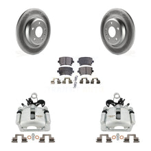 Load image into Gallery viewer, Rear Brake Coated Rotor Ceramic Pad Kit With Calipers For 09 Audi A4 Quattro Convertible