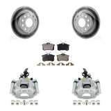 [Rear] 2010 Audi A3 GAS engine Coated Brake Rotor Caliper Kit & Ceramic Pads For Max Safe Braking