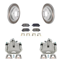 Charger l'image dans la galerie, Rear Brake Coated Rotor Ceramic Pad Kit With Calipers For Chevrolet Impala Pontiac Grand