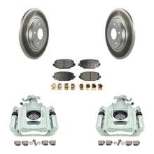 Charger l'image dans la galerie, Rear Disc Brake Caliper Coated Rotors And Ceramic Pads Kit For Ram C/V
