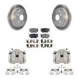 Rear Disc Brake Coated Rotors And Ceramic Pads Kit With Calipers For Toyota RAV4