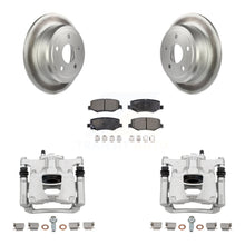 Load image into Gallery viewer, Rear Disc Brake Coated Rotors And Ceramic Pads Kit With Calipers For Jeep Wrangler JK