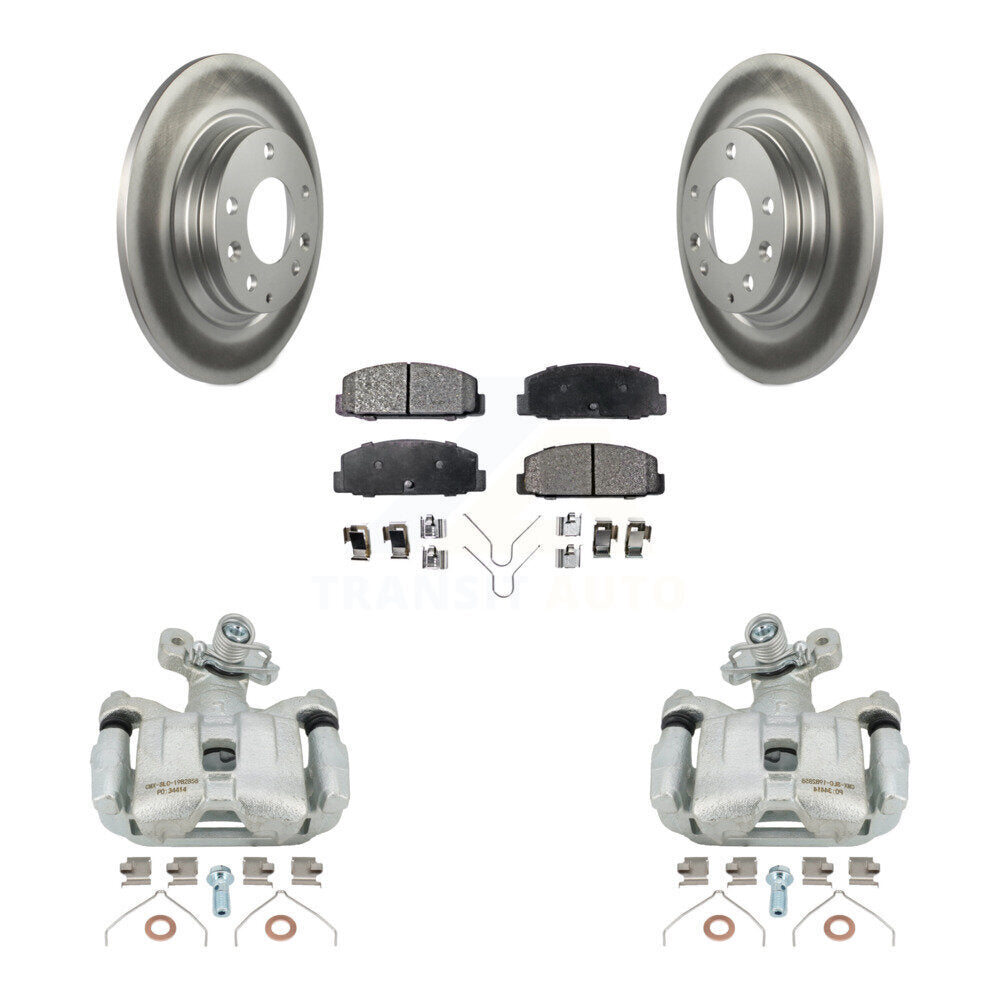 [Rear] 2003-2005 Mazda 6 Coated Brake Rotor Caliper Kit & Ceramic Pads For Max Safe Braking
