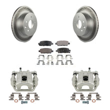 Load image into Gallery viewer, Rear Disc Brake Coated Rotor &amp; Ceramic Pad Kit With Calipers For Nissan Rogue Sport LEAF