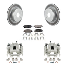 Load image into Gallery viewer, Rear Disc Brake Coated Rotor &amp; Ceramic Pad Kit With Calipers For INFINITI QX50 EX35 EX37