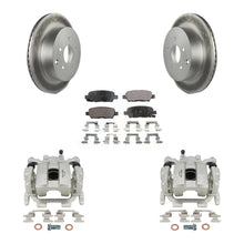 Charger l'image dans la galerie, Rear Disc Brake Coated Rotor &amp; Ceramic Pad Kit With Calipers For INFINITI FX35 QX70 FX37