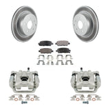 [Rear] 2019-2022 Nissan Maxima Coated Brake Rotor Caliper Kit & Ceramic Pads For Max Safe Braking