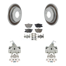 Charger l'image dans la galerie, Rear Disc Brake Coated Rotors And Ceramic Pads Kit With Calipers For Hyundai Elantra