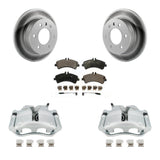 Rear Brake Coated Rotor And Ceramic Pad Kit With Calipers For Freightliner Sprinter 3500