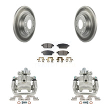 Load image into Gallery viewer, Rear Brake Coated Rotors &amp; Ceramic Pad Kit With Calipers For Ford Fusion Mazda 6 Lincoln