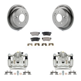 Rear Brake Coated Rotors & Ceramic Pad Kit With Calipers For Kia Sportage Hyundai Tucson