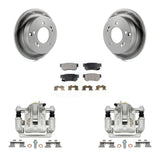 Rear Brake Coated Rotors & Ceramic Pad Kit With Calipers For Kia Sportage Hyundai Tucson