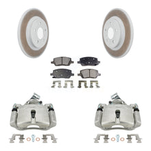 Charger l'image dans la galerie, Rear Brake Coated Rotor And Ceramic Pad Kit With Calipers For Chevrolet Uplander Pontiac
