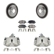 Charger l'image dans la galerie, Rear Brake Coated Rotor Ceramic Pad Kit With Calipers For Chevrolet Uplander Buick Relay