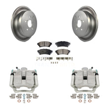 Charger l'image dans la galerie, Rear Brake Coated Rotor Ceramic Pad Kit With Calipers For Toyota Highlander Sienna Lexus