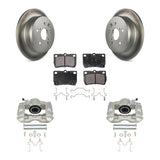 Rear Disc Brake Coated Rotors And Ceramic Pads Kit With Calipers For Lexus IS250