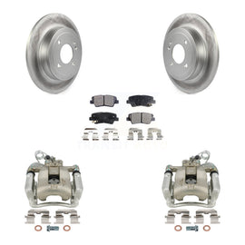 [Rear] 2012-2017 Kia Rio Coated Brake Rotor Caliper Kit & Ceramic Pads For Max Safe Braking