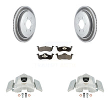 Charger l'image dans la galerie, Rear Disc Brake Coated Rotor &amp; Ceramic Pad Kit With Calipers For Ford Expedition Lincoln