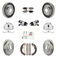 Charger l'image dans la galerie, Front Rear Brake Caliper Coat Rotor Drum Ceramic Pad Shoe Cylinder Hardware Kit For