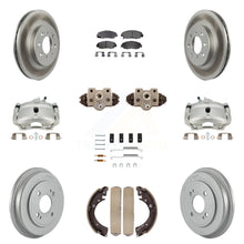 Charger l'image dans la galerie, Front Rear Brake Caliper Coat Rotor Drum Ceramic Pad Shoe Cylinder Hardware Kit For