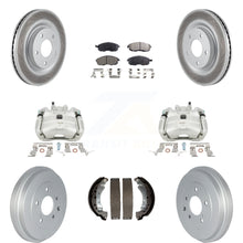Load image into Gallery viewer, Front Rear Brake Caliper Coat Rotor Drum Ceramic Pad Kit (8Pc) For Nissan Sentra