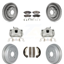 Load image into Gallery viewer, Front Rear Brake Caliper Coat Rotors Drum Ceramic Pad Kit (8Pc) For Chevrolet G3
