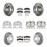 Front Rear Brake Caliper Coat Rotor Ceramic Pad Kit (10Pc) For Chevrolet Express