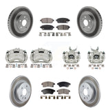 Front Rear Brake Caliper Coat Rotor & Ceramic Pad Kit (10Pc) For Chevrolet Sonic