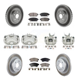 Front Rear Brake Caliper Coat Rotor Ceramic Pad Kit (10Pc) For Buick Encore Trax