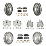 Front Rear Brake Caliper Coat Rotors & Ceramic Pad Kit (10Pc) For Buick LaCrosse