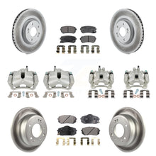 Charger l'image dans la galerie, Front Rear Brake Caliper Coat Rotors &amp; Ceramic Pad Kit (10Pc) For Hyundai Tucson