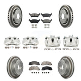 Front Rear Disc Brake Caliper Coat Rotor & Ceramic Pad Kit (10Pc) For Ford F-150