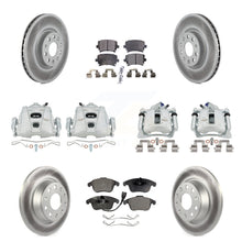 Charger l'image dans la galerie, Front Rear Brake Caliper Coat Rotor Ceramic Pad Kit (10Pc) For Volkswagen Tiguan