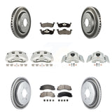 Front Rear Brake Caliper Coat Rotor & Ceramic Pad Kit (10Pc) For Ford Expedition