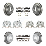 Front Rear Brake Caliper Coat Rotor Ceramic Pad Kit (10Pc) For Chevrolet 2500 HD