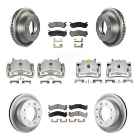 Front Rear Brake Caliper Coat Rotor Ceramic Pad Kit (10Pc) For Chevrolet 2500 HD