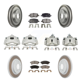 Front Rear Brake Caliper Coat Rotor & Ceramic Pad Kit (10Pc) For Chevrolet Buick