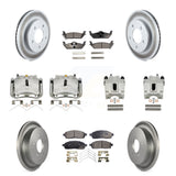 Front Rear Brake Caliper Coat Rotor Ceramic Pad Kit (10Pc) For 04 Ford F-150 4WD