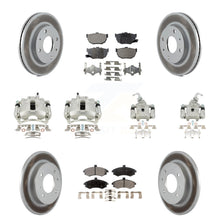 Charger l'image dans la galerie, Front Rear Brake Caliper Coat Rotor &amp; Ceramic Pad Kit (10Pc) For Hyundai Elantra