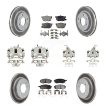 Charger l'image dans la galerie, Front Rear Brake Caliper Coat Rotor &amp; Ceramic Pad Kit (10Pc) For Hyundai Elantra