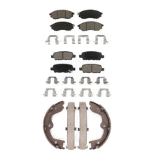 Charger l'image dans la galerie, Front Rear Ceramic Brake Pads &amp; Parking Shoe Kit For INFINITI G37 G35 M35 Nissan