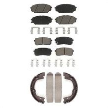 Charger l'image dans la galerie, Front Rear Ceramic Brake Pads &amp; Parking Shoes Kit For 2007-2012 Hyundai Veracruz