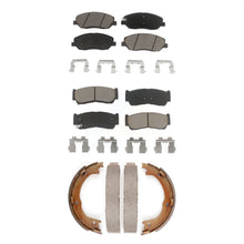 Charger l'image dans la galerie, Front Rear Ceramic Brake Pads &amp; Parking Shoes Kit For 2007-2009 Hyundai Santa Fe