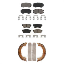 Charger l'image dans la galerie, Front Rear Ceramic Brake Pads And Parking Shoes Kit For 2006-2009 Hyundai Azera