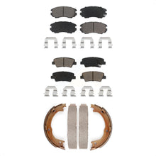 Charger l'image dans la galerie, Front Rear Ceramic Brake Pads And Parking Shoes Kit For 2007-2009 Kia Amanti