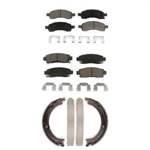 Charger l'image dans la galerie, Front Rear Ceramic Brake Pads Parking Shoe Kit For Chevrolet Traverse GMC Acadia