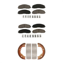 Charger l'image dans la galerie, Front Rear Ceramic Brake Pads And Parking Shoes Kit For Ford F-450 Super Duty