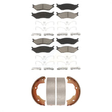 Charger l'image dans la galerie, Front Rear Ceramic Brake Pads And Parking Shoe Kit For Ford F-450 Super Duty F59