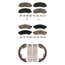 Charger l'image dans la galerie, Front Rear Ceramic Brake Pads &amp; Parking Shoe Kit For Ford F-250 Super Duty F-350