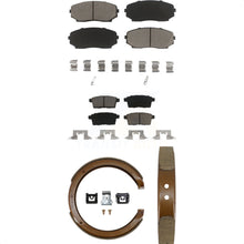 Charger l'image dans la galerie, Front Rear Ceramic Brake Pads Parking Shoe Kit For Ford Edge Mazda CX-9 CX-7 MKX